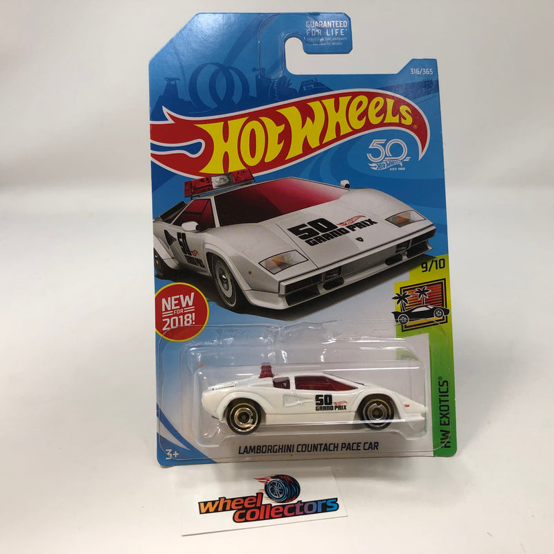 Hot wheels lamborghini countach pace best sale car white