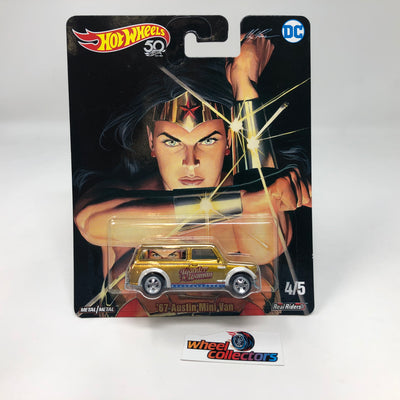 '67 Austin Mini Van Wonder Woman * Hot Wheels Pop Culture DC Alex Ross