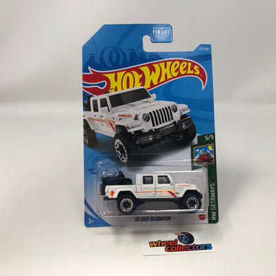 '20 Jeep Gladiator #117 * WHITE * 2020 Hot Wheels Dollar General Only