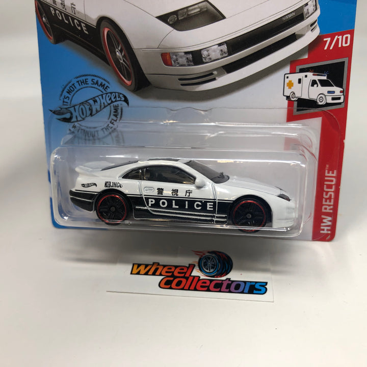Nissan 300ZX Twin Turbo #187 * White POLICE * 2020 Hot Wheels