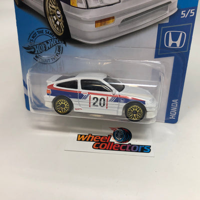 '88 Honda CR-X #123 * WHITE * 2020 Hot Wheels