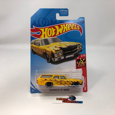 '70 Chevelle S Wagon #56 * Yellow * 2019 Hot Wheels