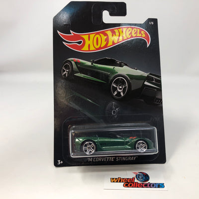 '14 Corvette Stingray * Green * Hot Wheels Walmart Exclusive Exotics
