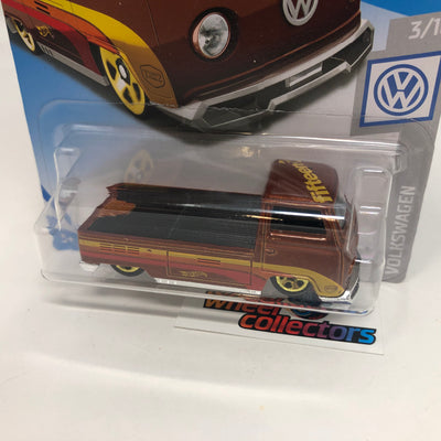 Volkswagen T2 Pickup #96 * Brown * 2019 Hot Wheels