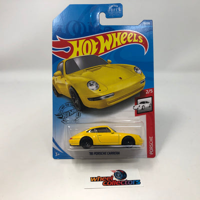 '96 Porsche Carrera #72 * Yellow * 2020 Hot Wheels