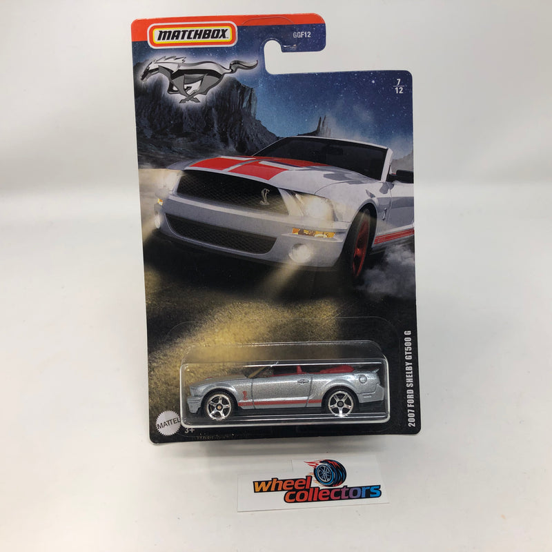 2007 Ford Shelby GT500 G * Silver * Matchbox Mustang Series