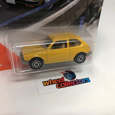 '76 Honda CVCC #45 * Yellow * Matchbox Basic Series