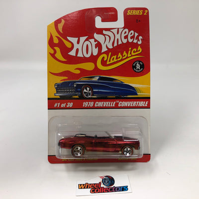 1970 Chevelle Convertible #1 * RED * Hot Wheels Classics