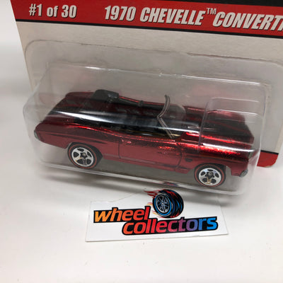 1970 Chevelle Convertible #1 * RED * Hot Wheels Classics