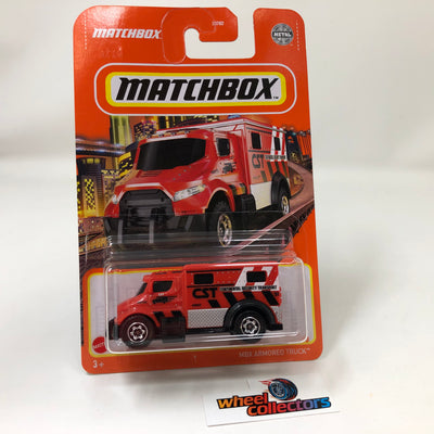 Armored Truck #85 * RED * 2022 Matchbox Mix 6 Case F