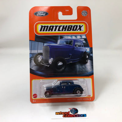 1932 Ford Coupe Model B #66 * BLUE * 2022 Matchbox Mix 6 Case F