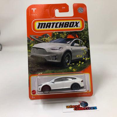 Tesla Model X #59 * WHITE * 2022 Matchbox Mix 6 Case F