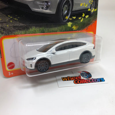 Tesla Model X #59 * WHITE * 2022 Matchbox Mix 6 Case F