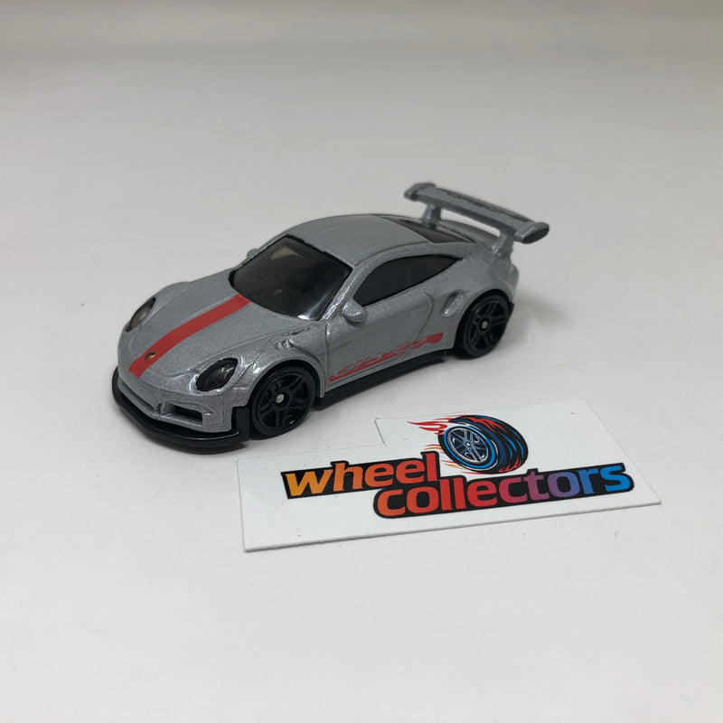 Porsche 911 GT3 RS * Grey * Hot Wheels European Series Loose 1:64 Scale