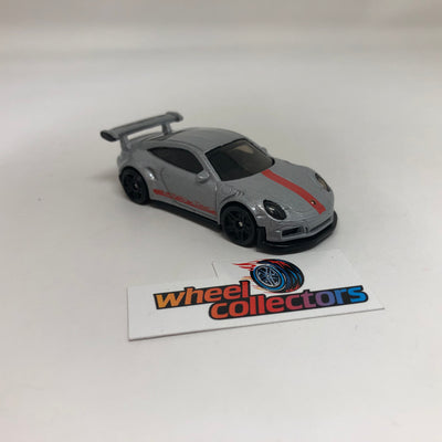 Porsche 911 GT3 RS * Grey * Hot Wheels European Series Loose 1:64 Scale