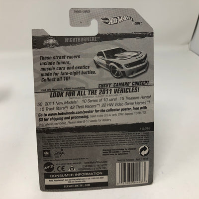 Chevy Camaro Concept #113 * Yellow Kmart Only * 2011 Hot Wheels