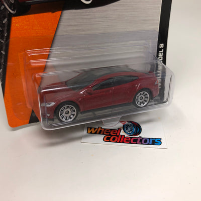 Tesla Model S #7 * Red * Matchbox