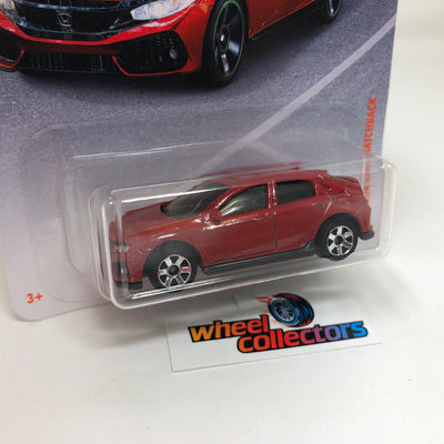 '17 Honda Civic Hatchback #8 * Red * Matchbox Basic Series