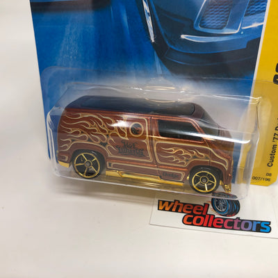 Custom '77 Dodge Van #7 * Brown * 2008 Hot Wheels