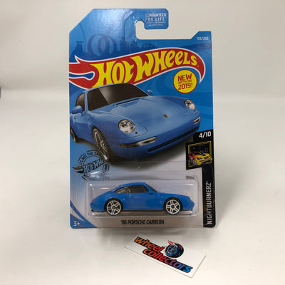 '96 Porsche Carrera #155 * Blue * 2019 Hot Wheels