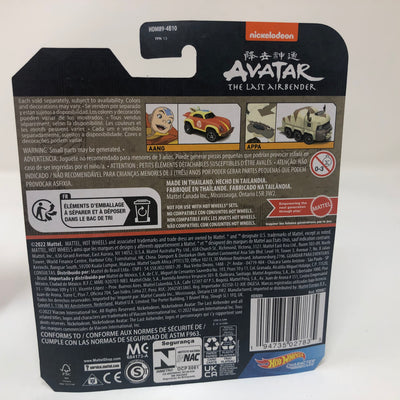 APPA * Avatar The Last Airbender * 2022 Hot Wheels Character Cars Case D nickelodeon