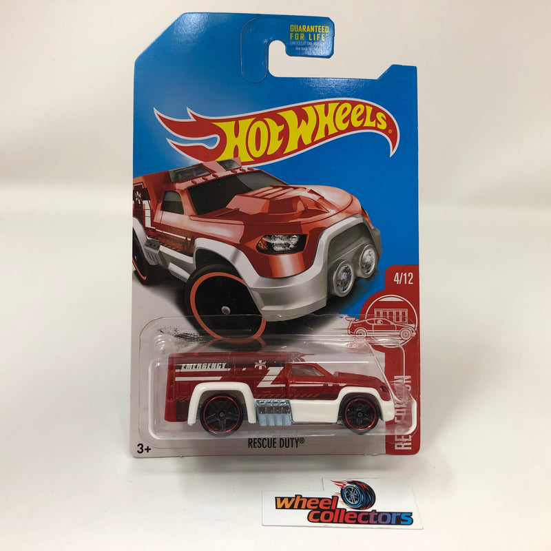 Rescue Duty * Red Target Red Edition * 2017 Hot Wheels