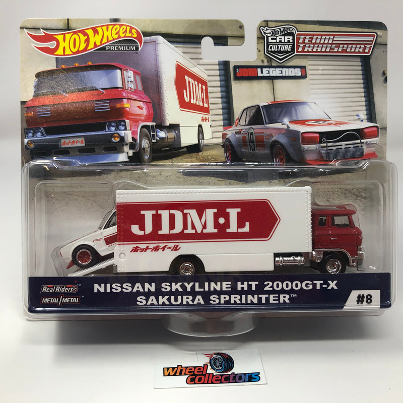 Nissan Skyline HT 2000GT-X & Sakura Sprinter Hot Wheels Team Transport