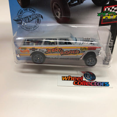 '64 Nova Wagon Gasser #198 * Grey * 2019 Hot Wheels International