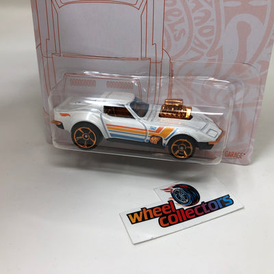 '68 Corvette Gas Monkey * WHITE * Hot Wheels Pearl & Chrome Series