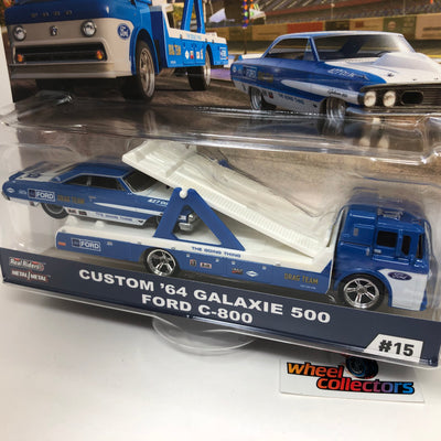 Custom '64 Galaxie 500 & Ford C-800 * 2022 Hot Wheels Team Transport Car Culture