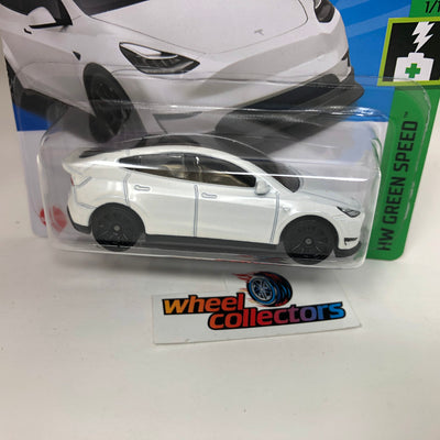 Tesla Model Y #37 * White * 2023 Hot Wheels Case A Release Short Card