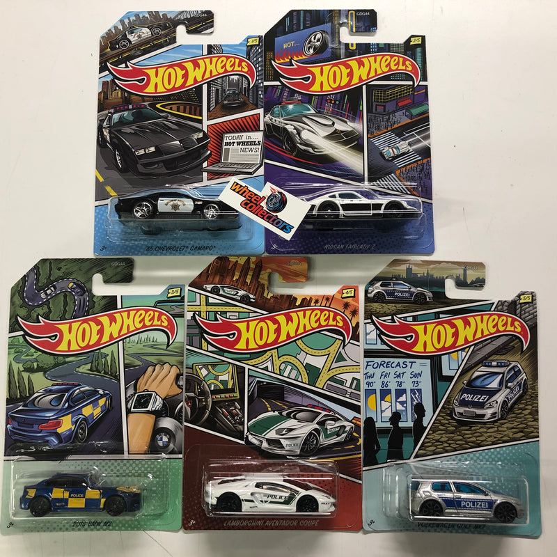 5 Car Set * 2020 Hot Wheels Police Art Series