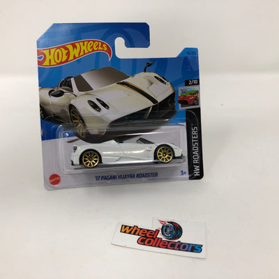 '17 Pagani Huayra Roadster * White * 2023 Hot Wheels Case A Release Short Card