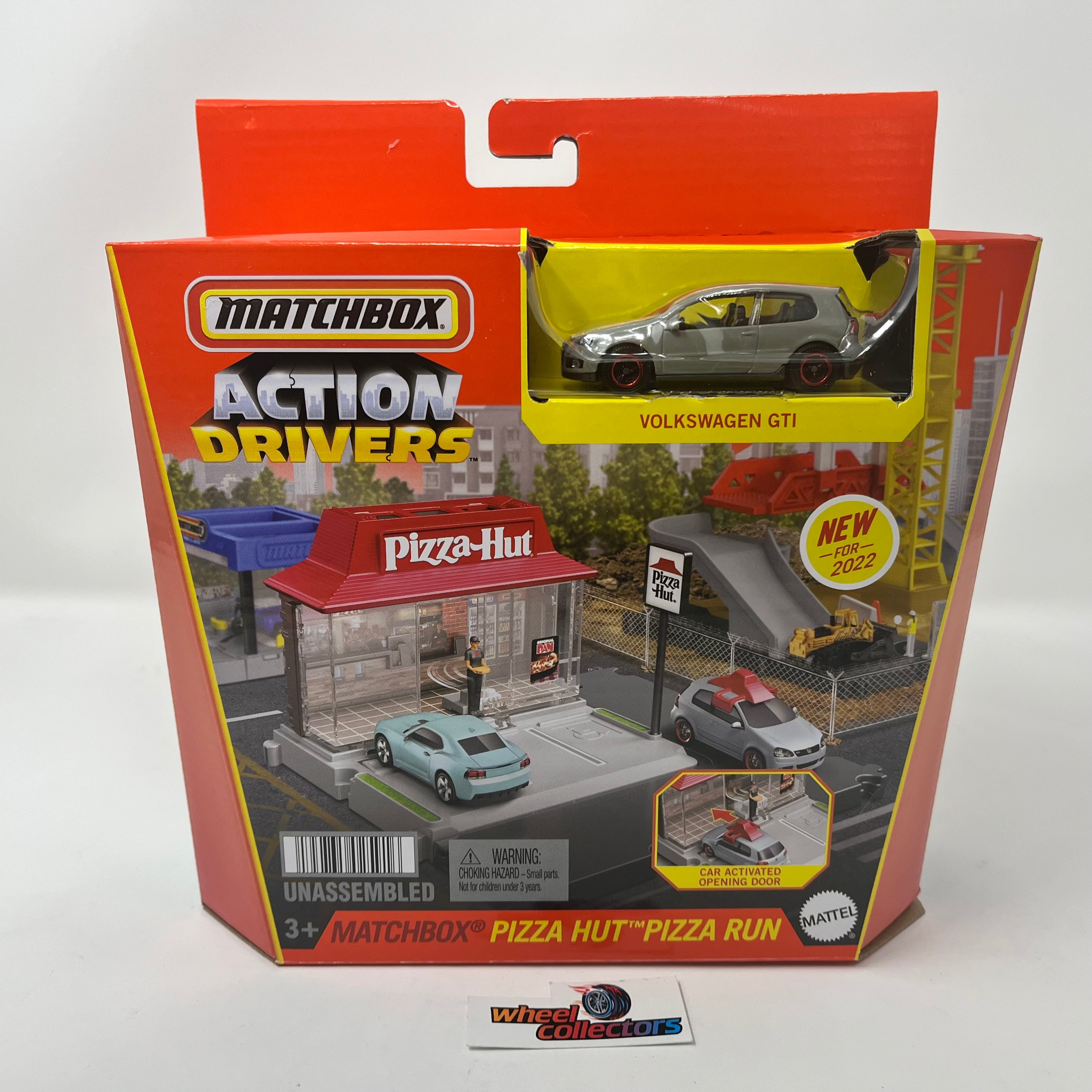 Pizza Hut Pizza Run w/ WV GTI* 2022 Matchbox Action Drivers Playset ...