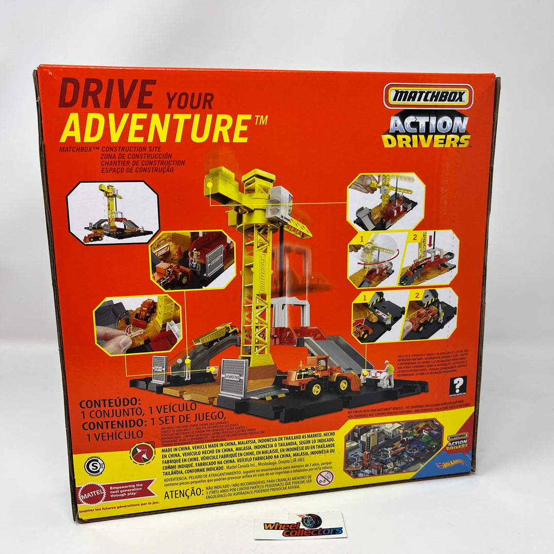 Construction Site w Quarry King Matchbox Action Drivers Playset