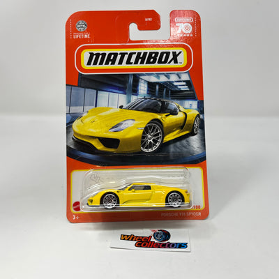 Porsche 918 Spyder #77 * Yellow * 2023 Matchbox Case M Release