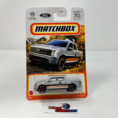 2022 Ford F-150 Lightning #20 * Silver * 2023 Matchbox 70th Year Case M Release