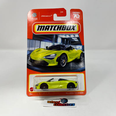 McLaren 720 Spider * Yellow * 2023 Matchbox Case M Release