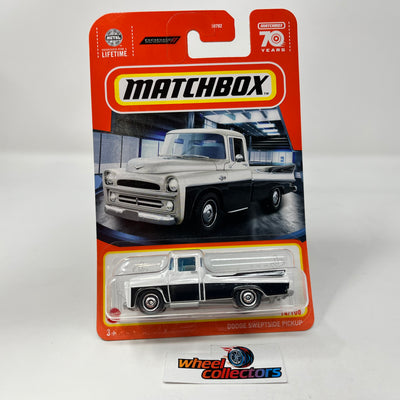 Dodge Sweptside Pickup #14 * White/Black * 2023 Matchbox Case M Release