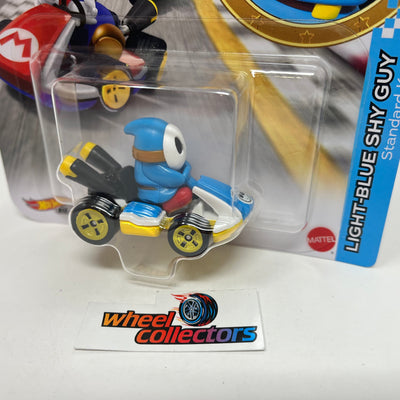 Light-Blue Shy Guy Standard Kart * 2022 Hot Wheels MARIO KART Nintendo NEW Case C