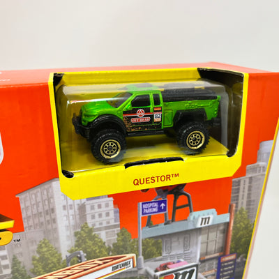 Fuel Station w/ Questor Truck * Matchbox Action Drivers Playset
