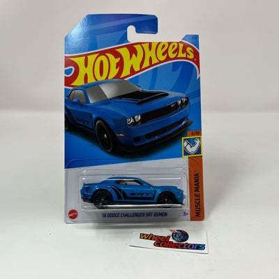 '18 Dodge Challenger SRT Demon * Blue * 2023 Hot Wheels Case G