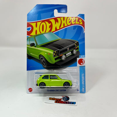 '73 Honda Civic Custom #117 * Green * 2023 Hot Wheels Case G