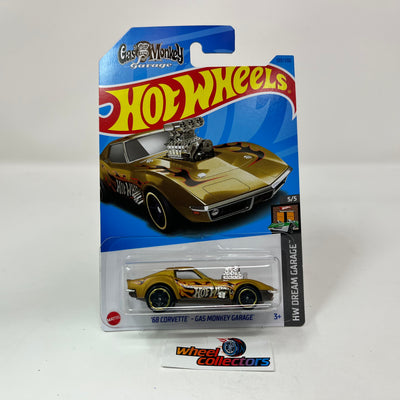 '68 Corvette Gas Monkey #139 * Gold * 2023 Hot Wheels Case G
