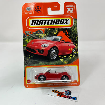 2019 Volkswagen Beetle Conv. #98 * Red * 2023 Matchbox N Case 70th Ann.