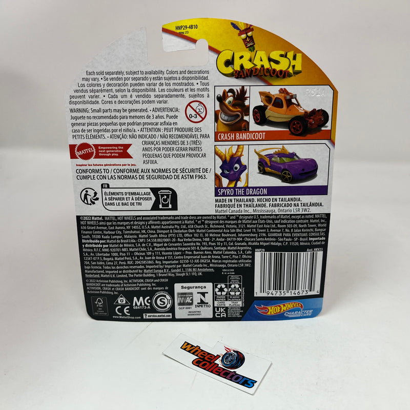 Crash Bandicoot * Hot Wheels Character Cars Case B