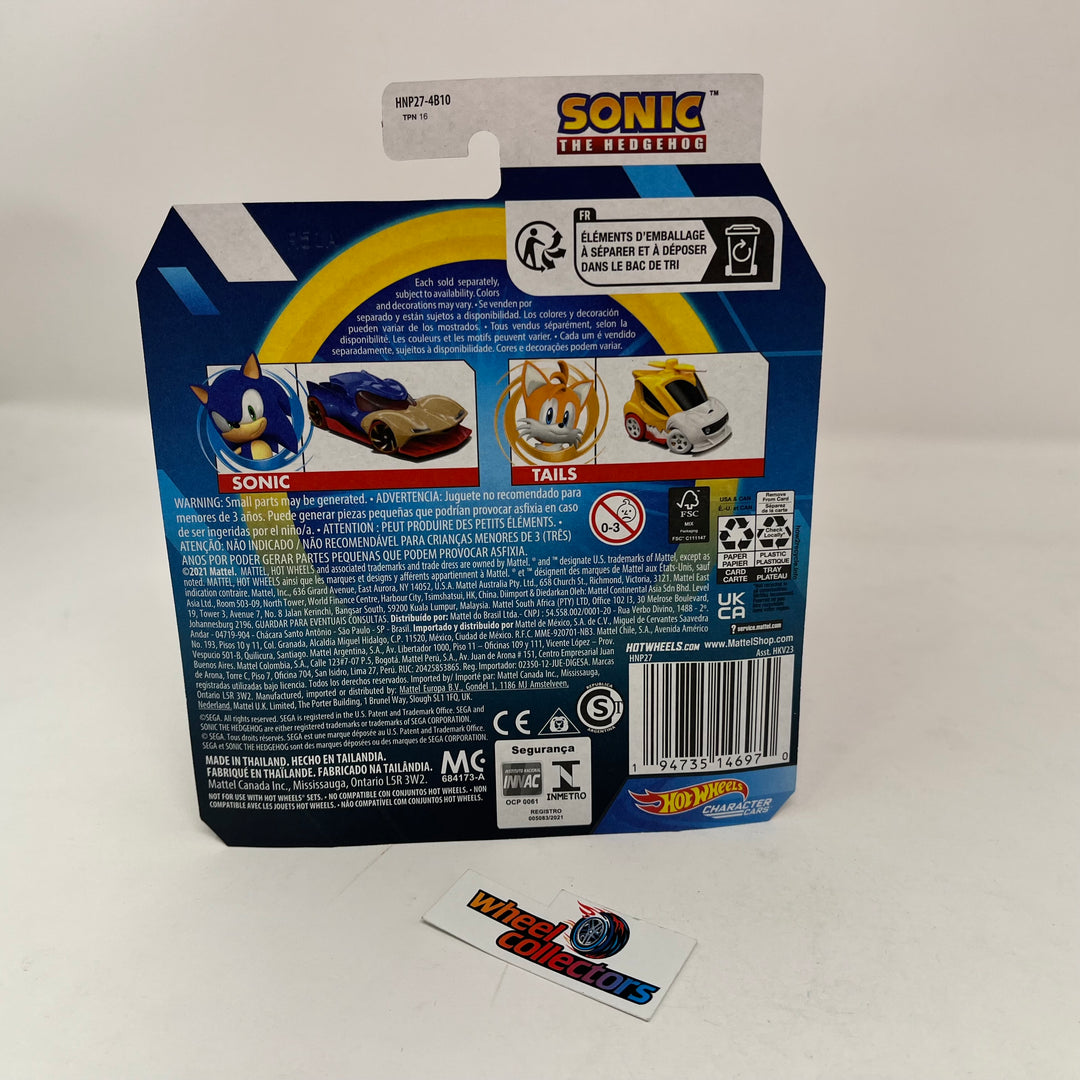 SONIC Hot Wheels Character Cars Case B SONIC The Hedgehog Wheelcollectors LLC