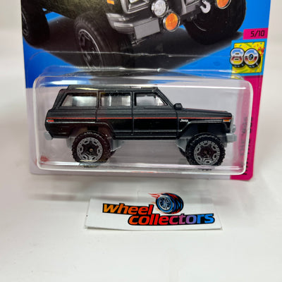 1988 Jeep Wagoneer #52 * BLACK * 2023 Hot Wheels Case H