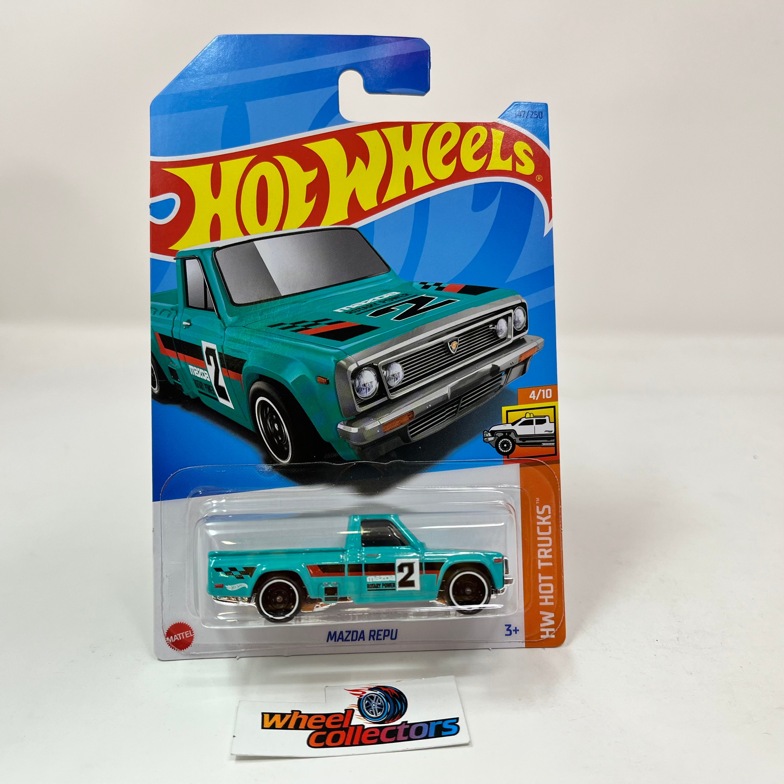 Mazda Repu #147 * Teal * 2023 Hot Wheels Case H – Wheelcollectors LLC