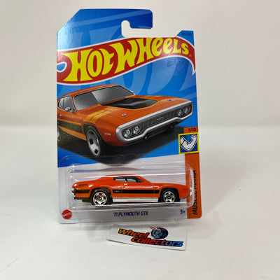 '71 Plymouth GTX #166 * Orange * 2023 Hot Wheels Case H
